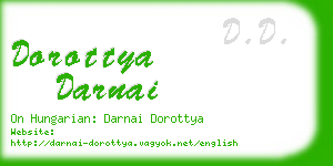 dorottya darnai business card